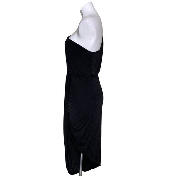 Gilli NWT Black One-Shoulder Cocktail Dress, Asymmetrical Hem Women's Size L - Picture 8 of 11